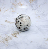 Faceted Rainbow Moonstone Sphere