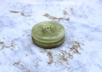 Green Onyx Sphere Stand Carving