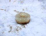 Green Onyx Sphere Stand Carving