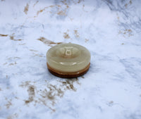 Green Onyx Sphere Stand Carving