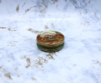 Green Onyx Sphere Stand Carving