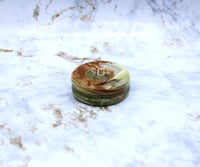 Green Onyx Sphere Stand Carving