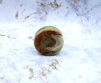 Green Onyx Sphere Stand Carving