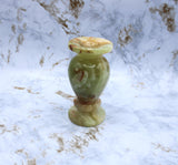 Green Onyx Sphere Stand Carving