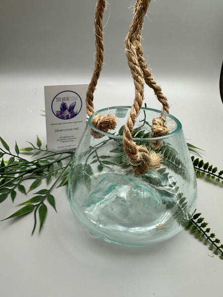Handblown Glass Hanging Vessel