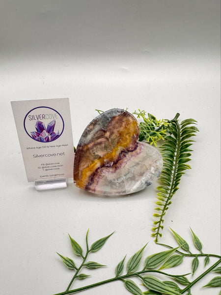 Rainbow Fluorite Heart Bowl