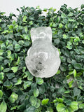 Clear Quartz Frog Carving