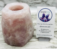 Rose Quartz Candle Holder