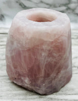 Rose Quartz Candle Holder
