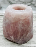 Rose Quartz Candle Holder