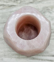 Rose Quartz Candle Holder