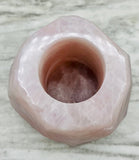 Rose Quartz Candle Holder