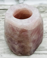 Rose Quartz Candle Holder