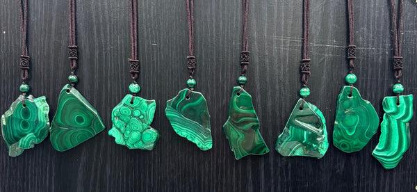Polished Malachite Necklace