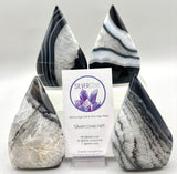 Black Dyed Teardrop Agate