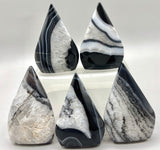 Black Dyed Teardrop Agate