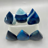 Blue Dyed Teardrop Agate