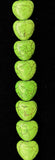 Green Heart Magnesite Bead Strand