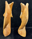 Dolphin Teak Wood Carving