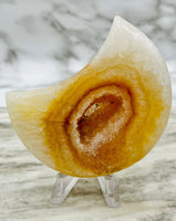 Agate Moon Carving