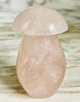Rose Quartz Mushroom Carving