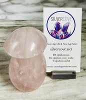 Rose Quartz Mushroom Carving