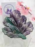 Fluorite Leaf Carving