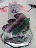 Fluorite Leaf Carving