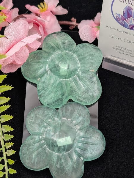 Flourite Flower Carving