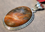 Agate Pendant Set In Sterling Silver