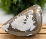 Polished Orca Agate Freeform