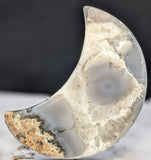 Agate Moon Carving