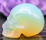 Opalite Skull Carving