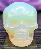 Opalite Skull Carving