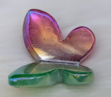 Aura Quartz Butterfly Carving