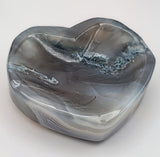Moss Agate Heart Dish