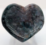 Moss Agate Heart Dish