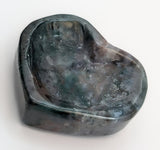 Moss Agate Heart Dish