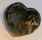 Moss Agate Heart Dish