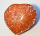 Orange Calcite Heart