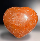 Orange Calcite Heart