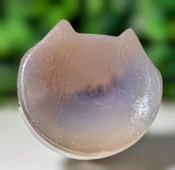 Agate Cat Bowl Carving