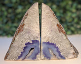 Druzy Agate Bookend Pair