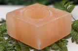Orange Selenite Candleholder