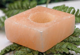Orange Selenite Candleholder