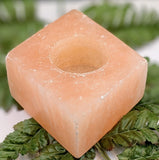 Orange Selenite Candleholder