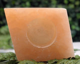 Orange Selenite Candleholder