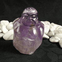 Ametrine Buddha Carving