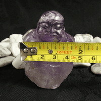Ametrine Buddha Carving