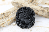 Obsidian Pegasus Carving